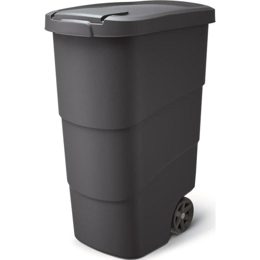 Prosperplast Kosz na śmieci 90L czarny, Pattumiera, Nero