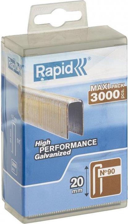 Productafbeelding Rapid Smalle rugklem type 90, 20 mm, 3000 stuks (3000x)