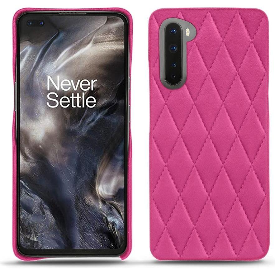 Thumbnail - Noreve Lederschutzhülle (OnePlus Nord), Smartphone Hülle, Rosa
