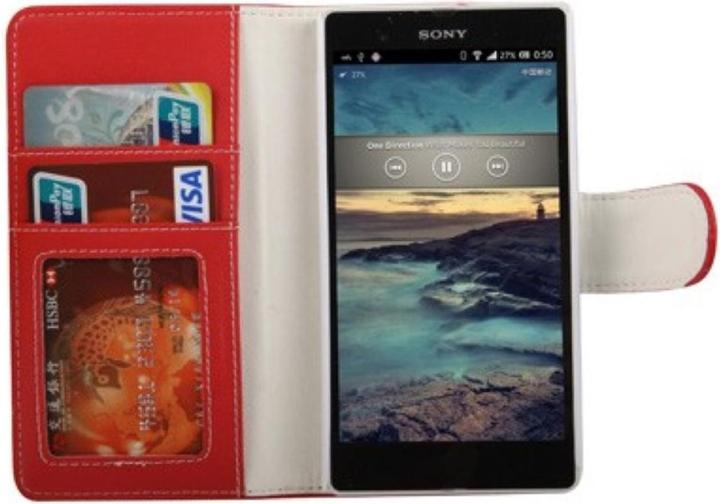 Produktbild König Design Handyhülle Tasche Sony Xperia Z / L36H / C6603 rot (Sony Xperia Z)