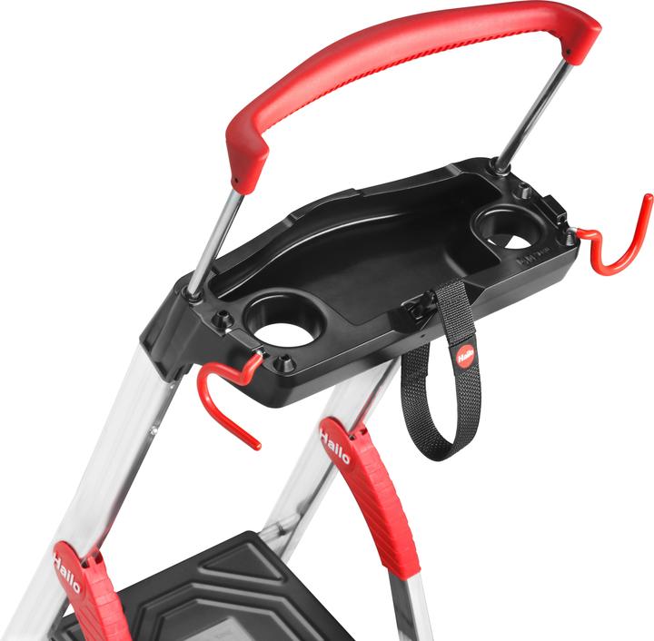 Produktbild Hailo L100 TopLine, Alu-Sicherheits-Stehleiter, 5 Stufen (Gerüst, 101 cm)