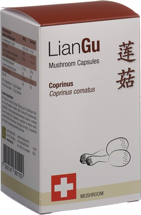 Produktbild Lian Coprinus Mushrooms Kaps (180 Stück, Kapseln, 151 g)