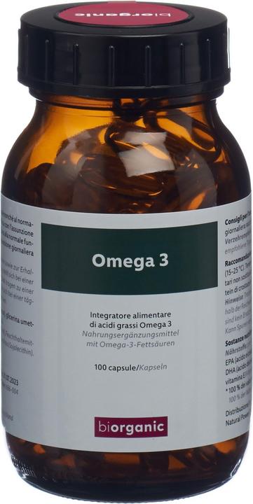 Biorganic Omega-3 italienisch/deutsch Kaps (100 Stück, Kapseln, 204 g)