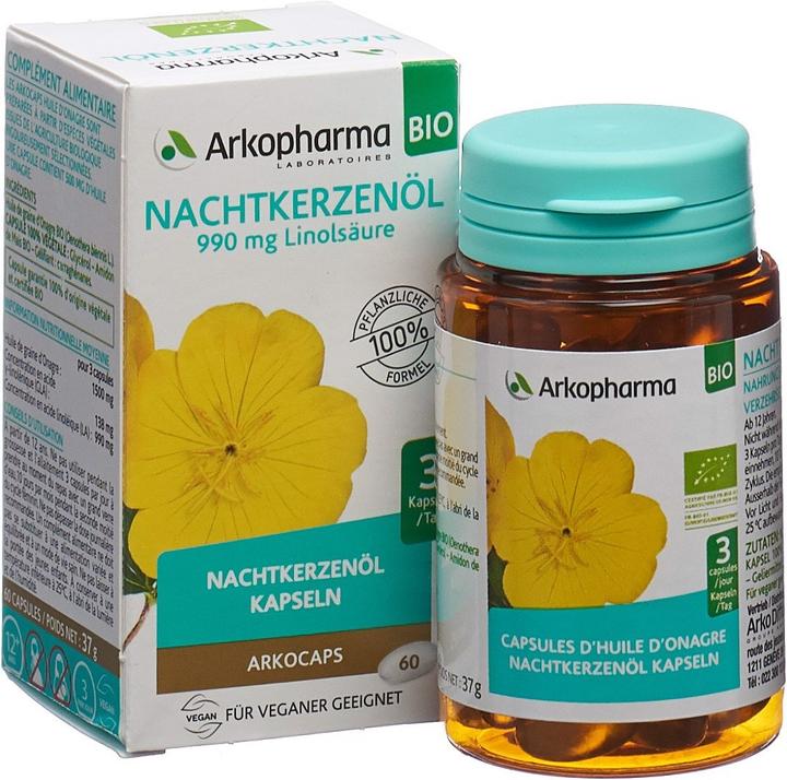 Produktbild Arkopharma Arkocaps Nachtkerzenöl Kapseln (60 Stk., Kapseln, 65 g)