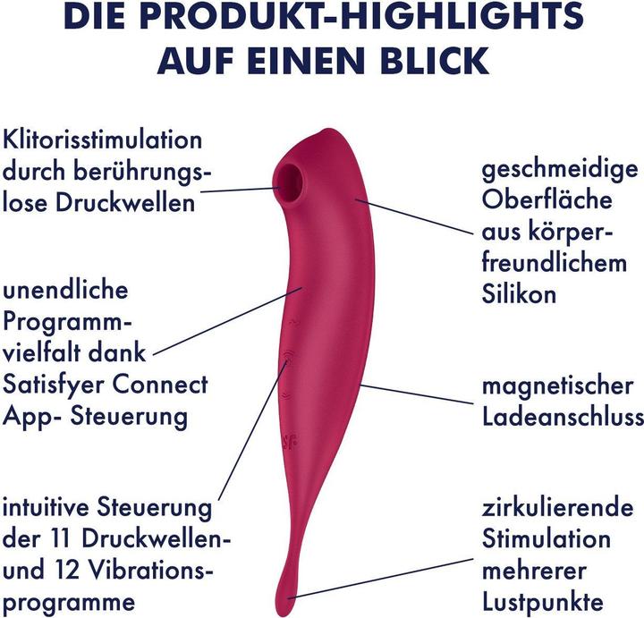 Produktbild Satisfyer Twirling Pro Connect App - Dark Red