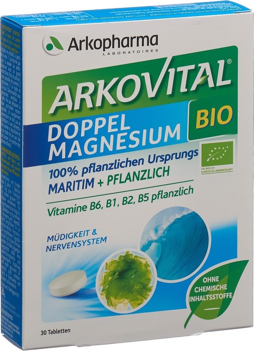 Produktbild Arkopharma Doppel Magnesium Bio Tabl (30 Stück, Tabletten, 45 g)