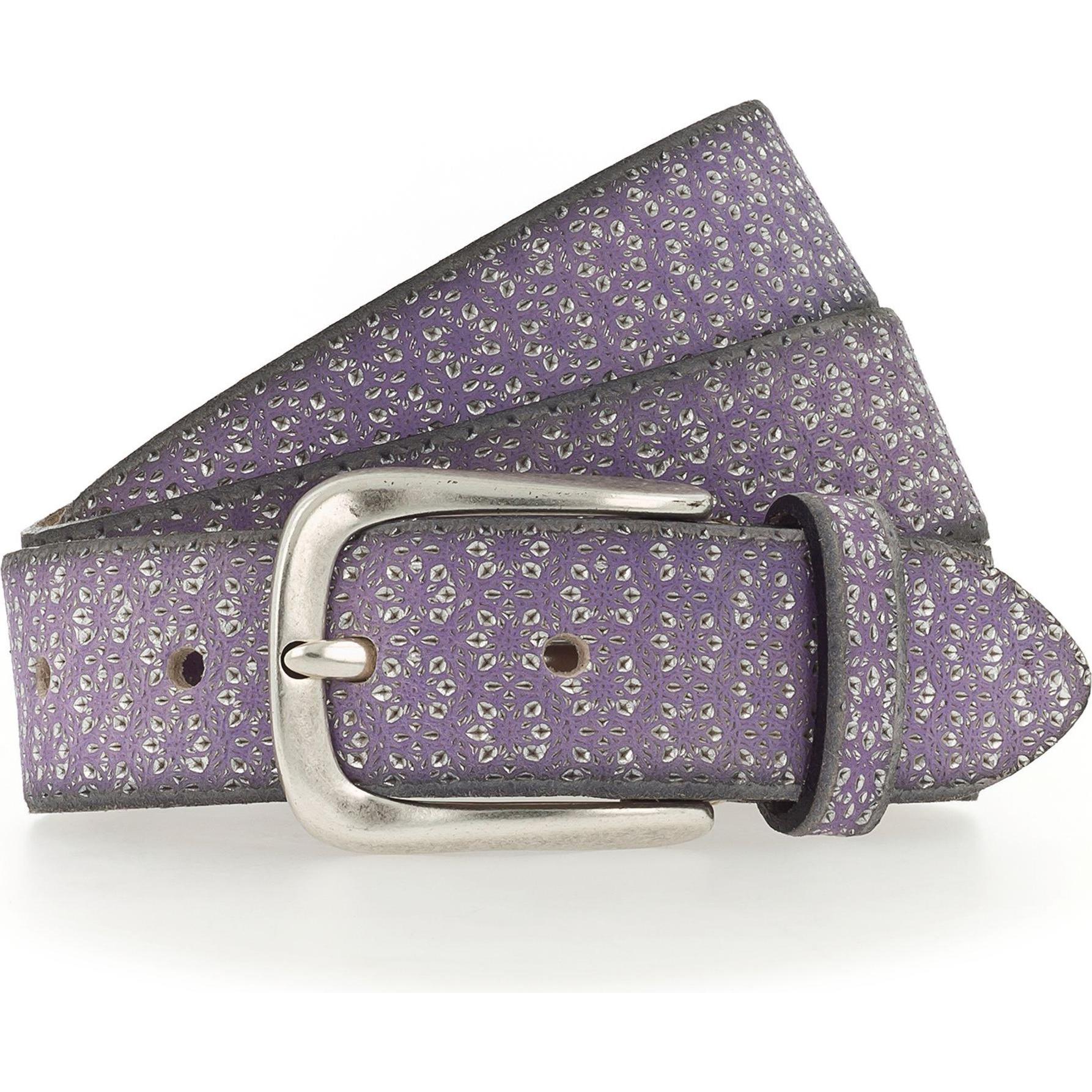 B.Belt, Damen, Gürtel, Gürtel Leder, Violett, (75)
