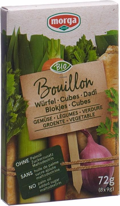 Morga Gemüse Bouillon Würfel go clean Bio (108 ml)