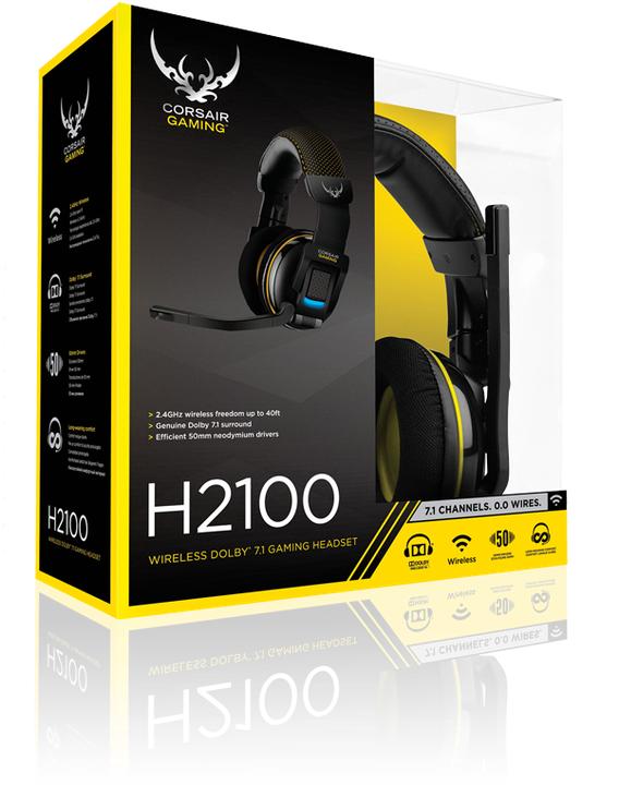Actual product image Corsair H2100 Wireless Dolby 7.1 Gaming Headset (Wireless)
