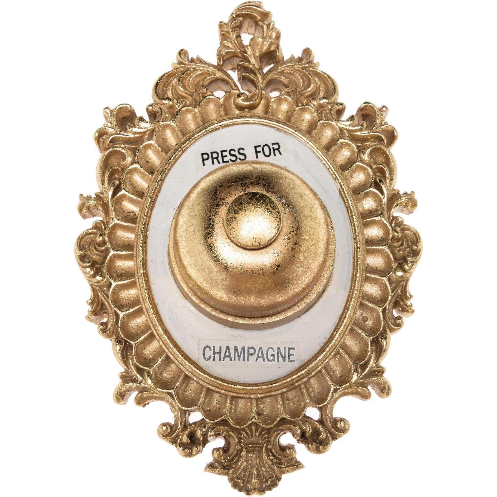 Boltze Home, Wanddeko, Glocke Champagne (14 x 23 x 20 cm)