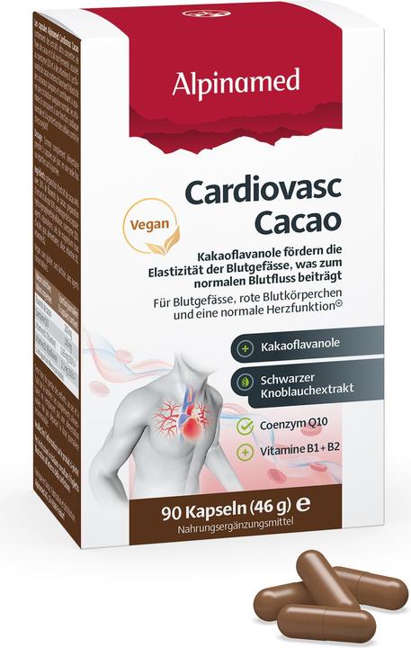 Image du produit Alpinamed Cardiovasc Cacao Caps 90 Pcs (90 pièce(s), Capsules, 93 g)
