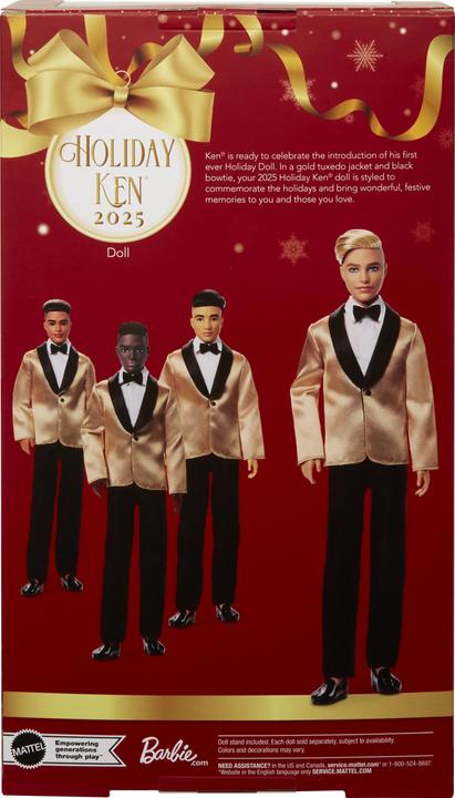 Actual product image Mattel Sammler-Edition: Barbie Ken Feiertags 2025