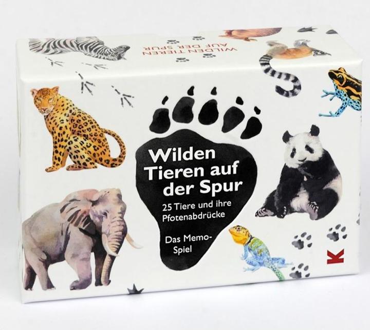 Productafbeelding Geheugen Geheugen Op het spoor van wilde dieren (Duits, 1 - 2 Spelers)