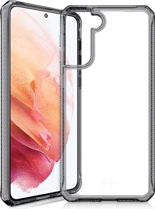 Actual product image Itskins Drop-Protection Cover HYBRID CLEAR black and transparent (Samsung Galaxy S21)