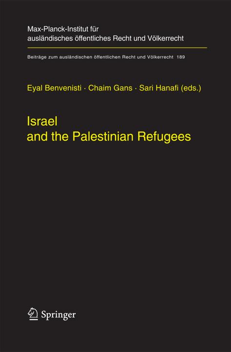 Produktbild Israel and the Palestinian Refugees (Englisch, 2014)