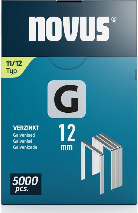 Actual product image Novus Flat wire staples G 11 12mm 5000 pcs.