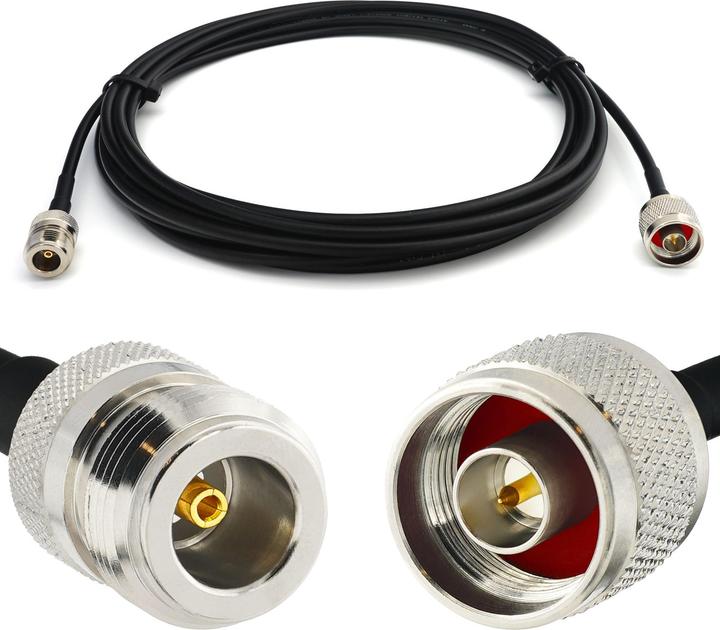 Actual product image Rangeful N Male to N Female 1m RG58/U Coaxial Cable RG58-NM-NF-1