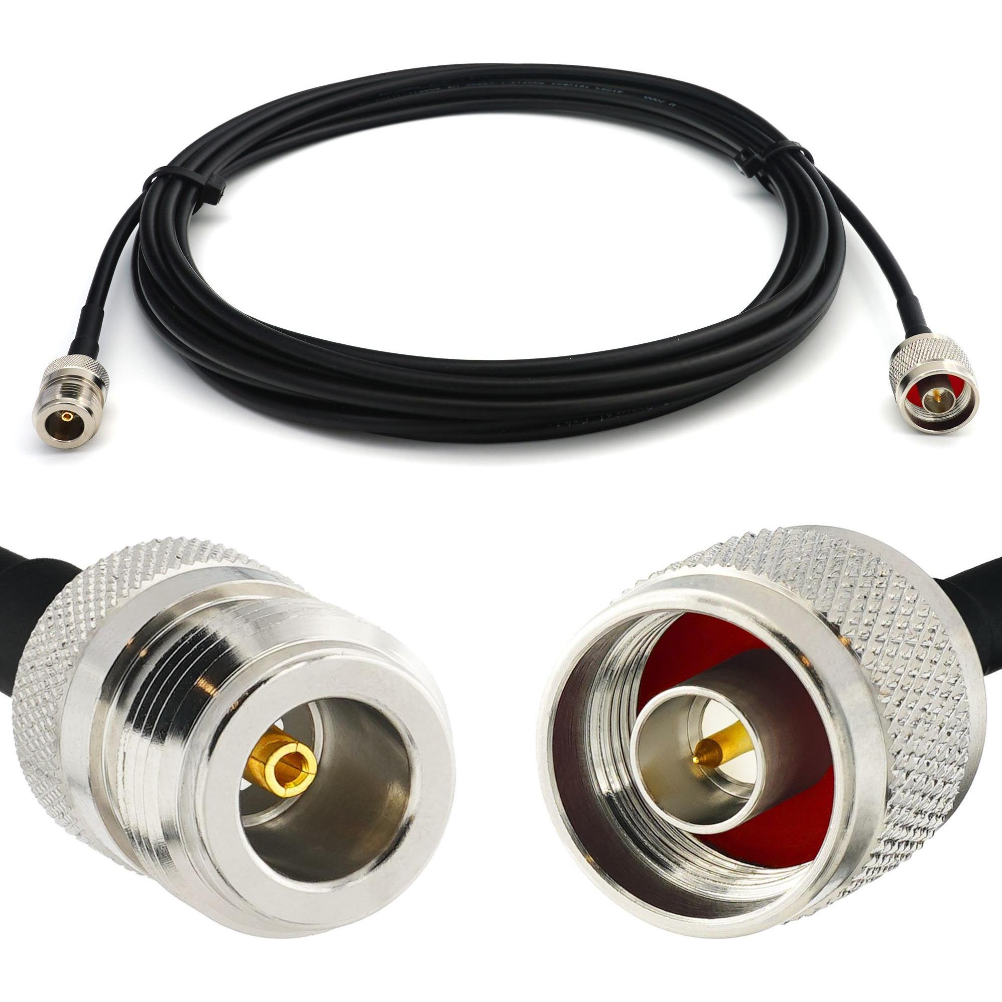 Rangeful N Male to N Female 7m RG58/U Coaxial Cable RG58-NM-NF-7, Cavo antenna