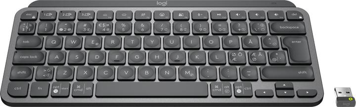 Produktbild Logitech Mx Keys Mini For Business Tastatur RF Wireless + Bluetooth QWERTY Nordisch Graphit (Eng. Int., Kabellos)