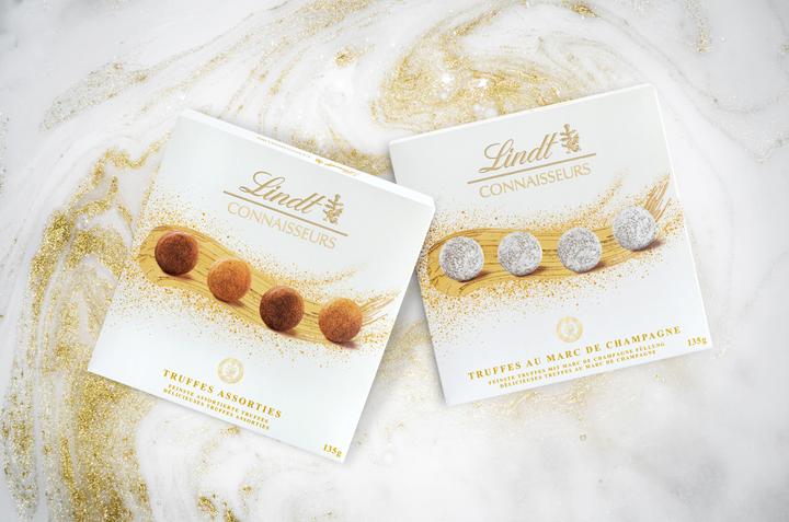 Actual product image Lindt Connaisseurs Truffes Marc de Champagne Christmas (135 g)