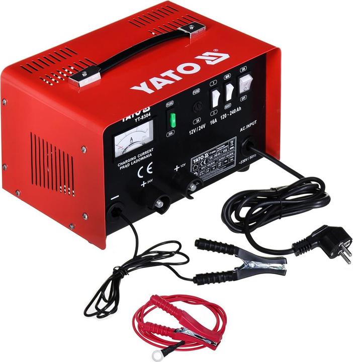 Actual product image Yato CHARGER WITH ADVANCED 16A 12V (12V, 24V, 16 A)