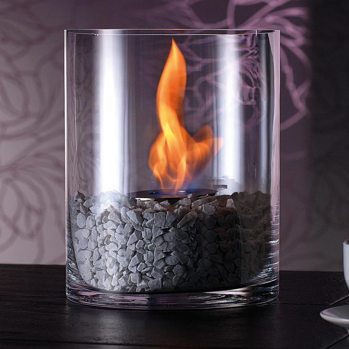 Produktbild Carlo Milano Glas-Dekofeuer Kasra für Bio-Ethanol (20 x 20 x 25 cm)