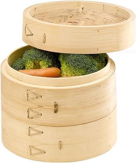 Eva- Kochen und Haushalt Eva Set per la cottura a vapore Dim Sum Ø 18 cm (18 cm, Materiale vegetale)
