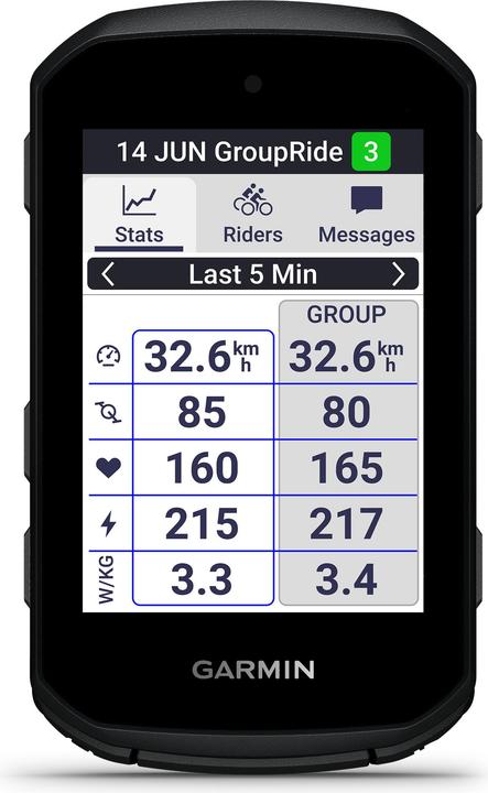 Garmin Edge 550 GPS Fahrradcomputer, inkl. Aero Lenkerhalterung