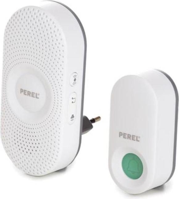 Actual product image Perel Radio Bell Complete Set With Optical Display (Funk)