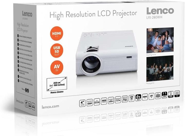 Produktbild Lenco LPJ-280WH (WVGA, 2800 lm)