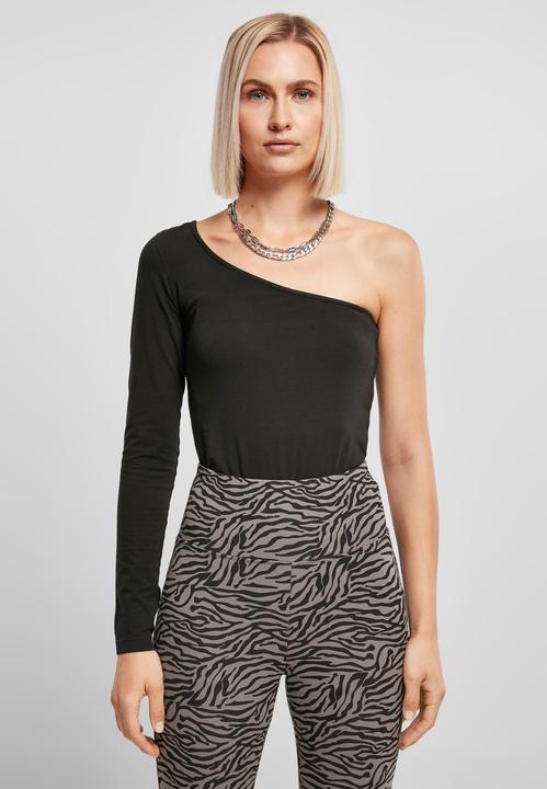 Actual product image Urban Classics Ladies Organic Asymmetric One Sleeve Body - 14111 (XS)
