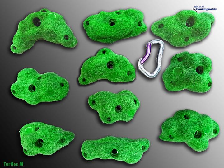 Produktbild Move It Climbingholds Klettergriffe Turtles M (Rot)