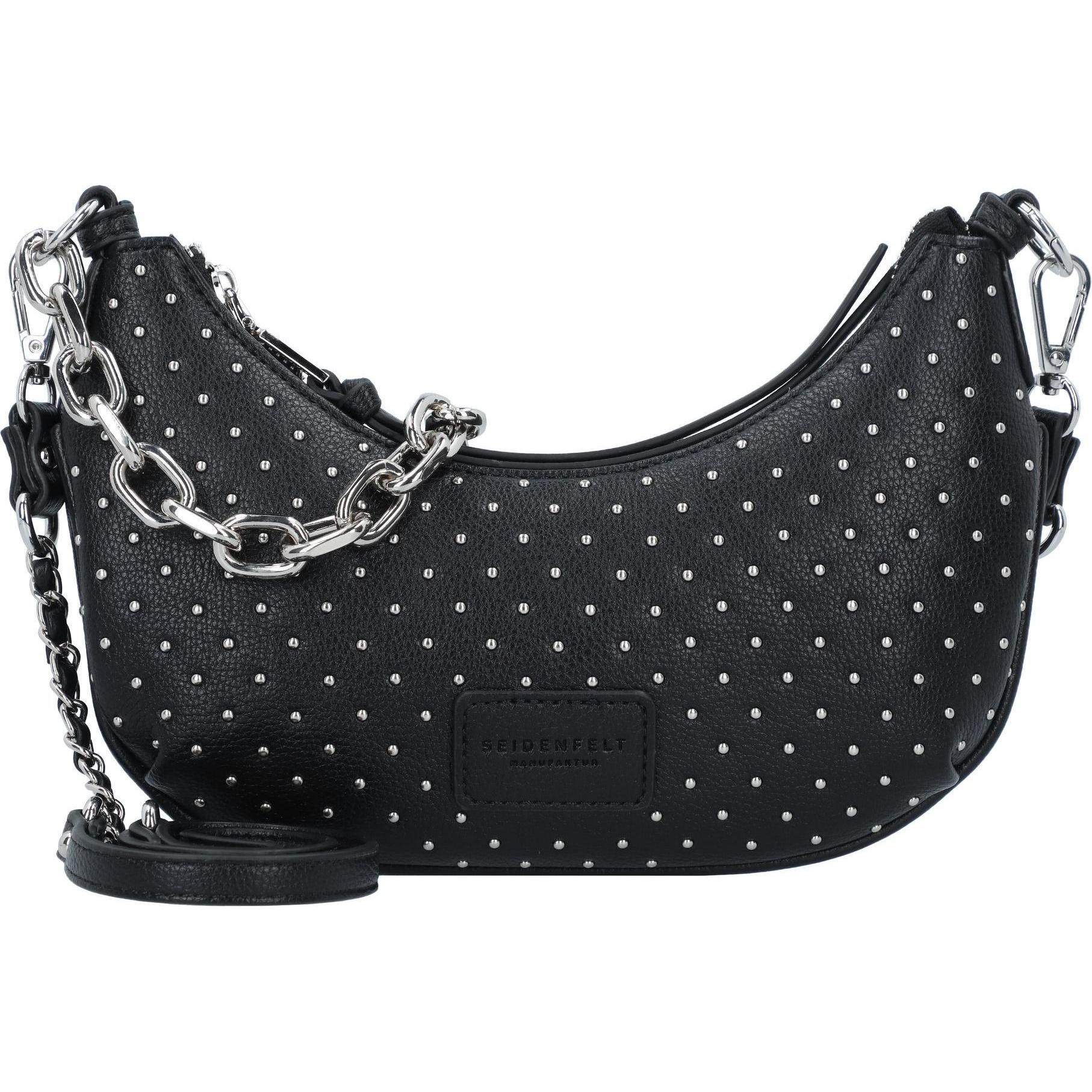 Seidenfelt, Handtasche, Jomala Schultertasche 25 cm, Schwarz