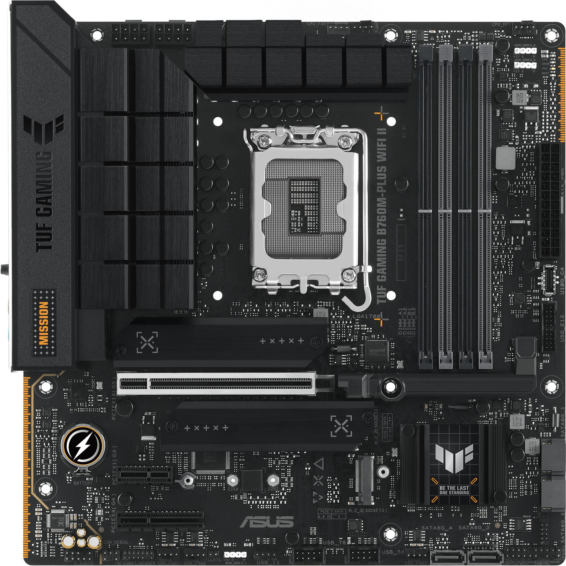ASUS TUF GAMING B760M-PLUS WIFI II (LGA 1700, Intel B760, mATX), Mainboard