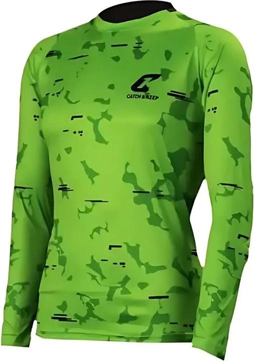 Actual product image Catch & Keep Trikot Green Camou Protection Torwarttrikot Gr. L Fussball Shirt (L)