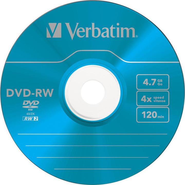 Actual product image Verbatim Dvd-Rw (10 x)