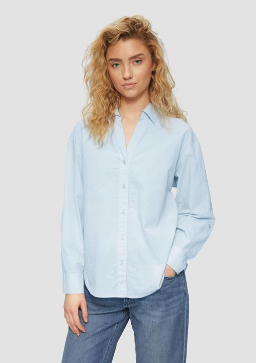 Actual product image S.Oliver Bluse Leichte Hemdbluse im Relaxed Fit mit Turn-up (44)