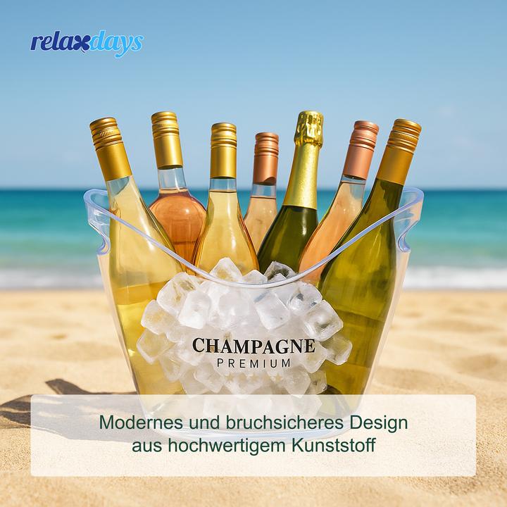 Actual product image Relaxdays Eiseimer 8l transparent