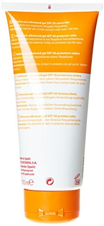 Actual product image Heliocare ADVANCED GEL SPF50 200 ml (Suntan cream, SPF 50, 200 ml)