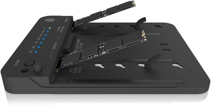 Actual product image Icy Box Cloning and docking station for 2 M.2 NVMe SSDs and HDDs, IB-2913MCL-C31