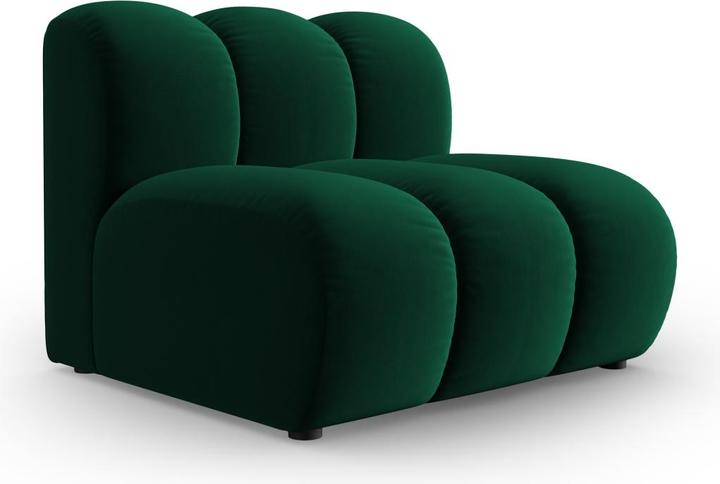 Actual product image Micadoni Velvet Modul Armless, "Lupine", 1 Seat, 92x95x70Made in Europe (2 person sofa, 3-seater, 4-seater)