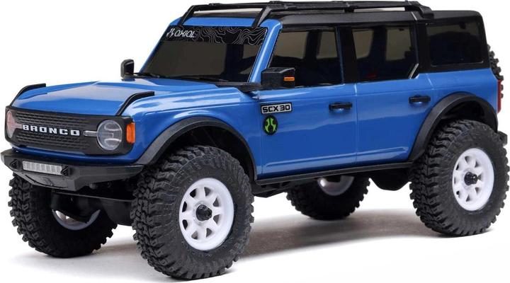 Axial Rock Crawler SCX30 Ford Bronco 1:30 RTR Blau (RTR Prêt à fonctionner)