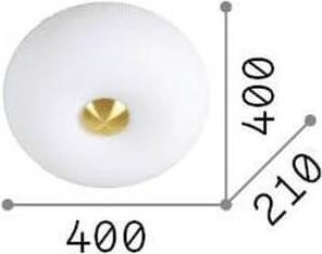 Immagine prodotto Ideal lux ARIZONA GX53 plafoniera 3x ⌀400mm dimmerabile bianco caldo 214504 (910 lm, GX53)