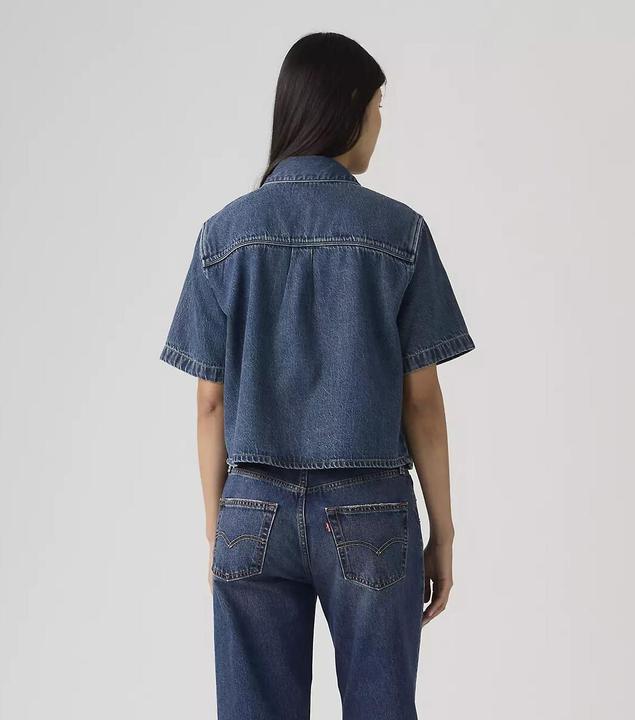 Immagine prodotto Levis Kurze Bluse mit kurzen Ärmeln aus Denim (L)