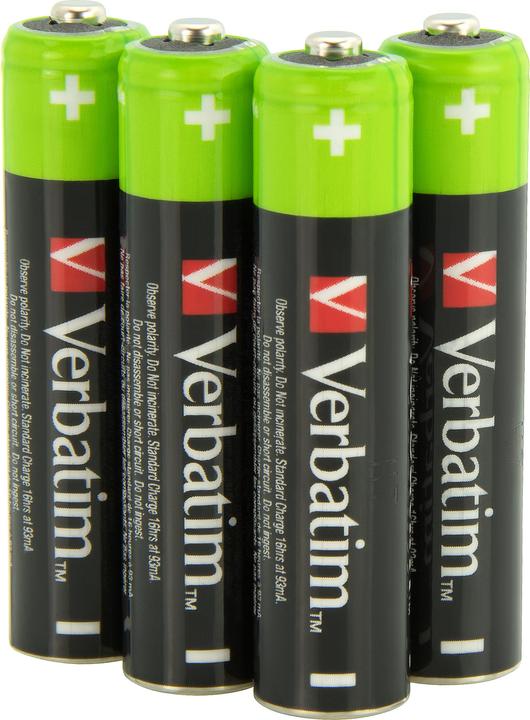 Produktbild Verbatim 49514 - Einwegbatterie - AAA - Nickel-Metallhydrid (NiMH) - 1,2 V - 4 Stück(e) - (4 Stk., AAA, 950 mAh)