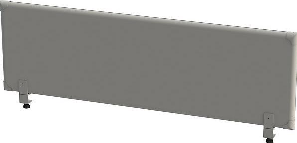 Produktbild eurokraft pro Akustik-Tischaufsatz-Paneel, Höhe 450 mm, Breite 1600 mm, grau