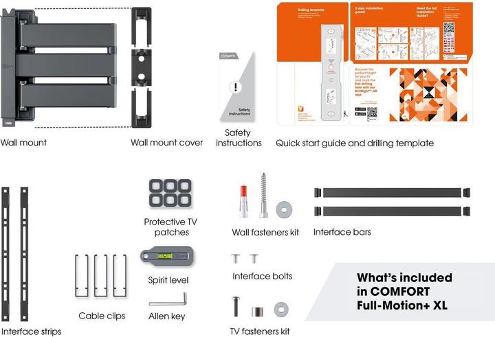 Actual product image Vogels TVM 3845 (Wall, 100", 55 kg)