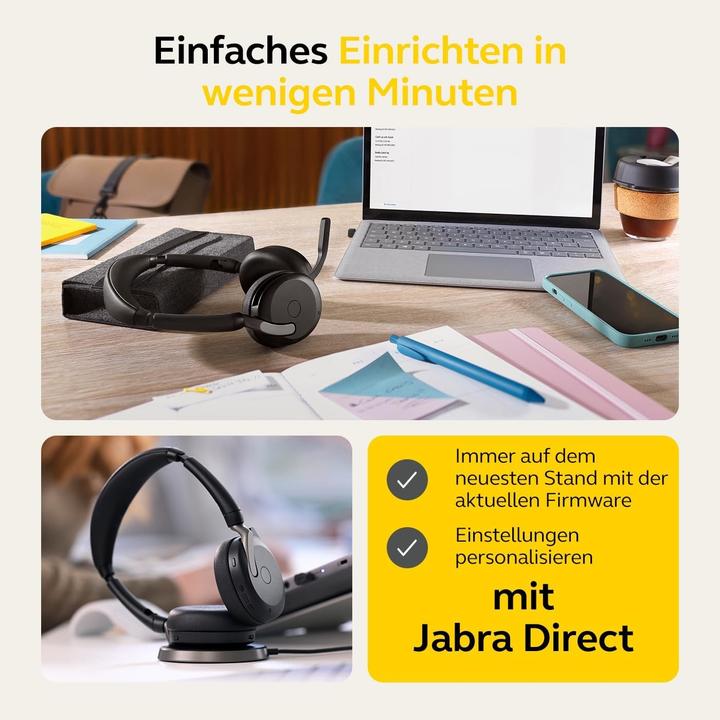 Actual product image Jabra Evolve2 65 Flex (Wireless, USB-A)