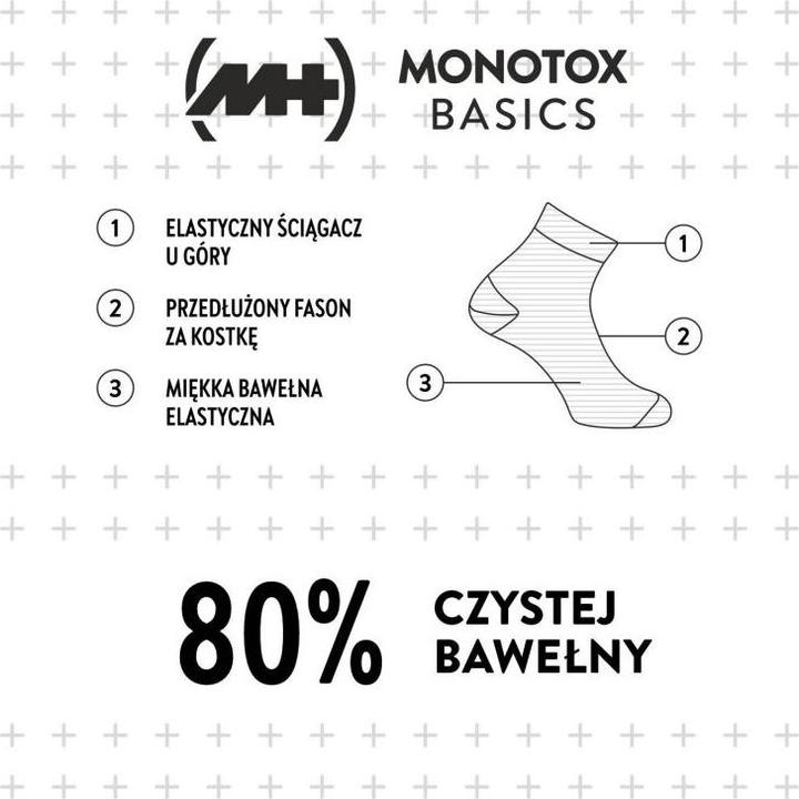 Produktbild Monotox Basics Ankle Socks Mix 3-Pack MX20007 (3er Pack, 34 - 38, 35 - 38)