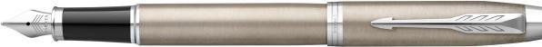 Actual product image Parker Fountain pen IM Brushed Metal C.C. M (Stainless steel, Black, 1 x)